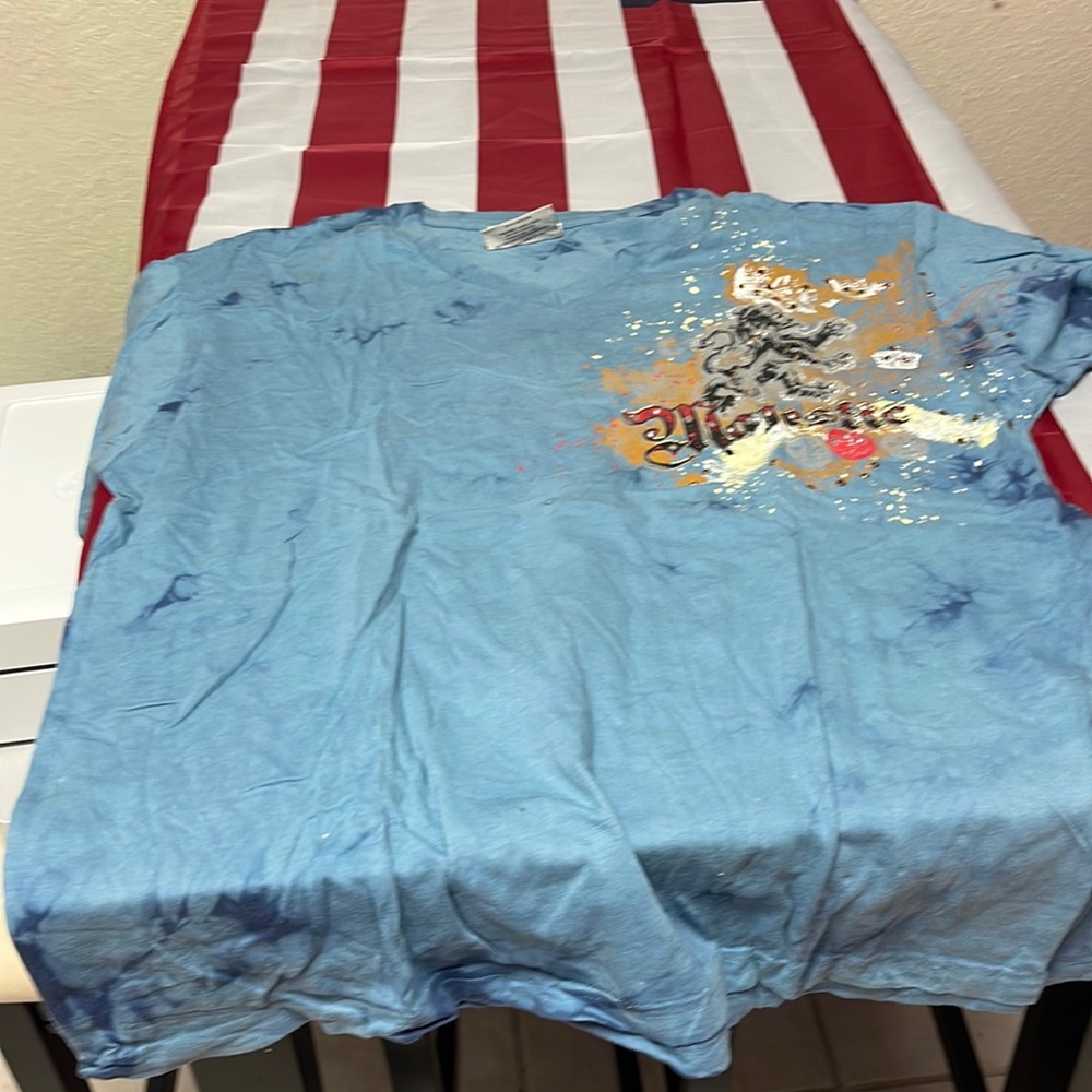 Bulzeye blue tie dye mens xl graphics